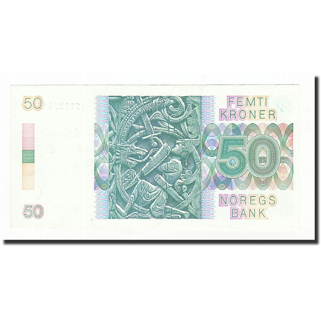 Norway, 50 Kroner, 1990, KM:42e, UNC(65-70)
