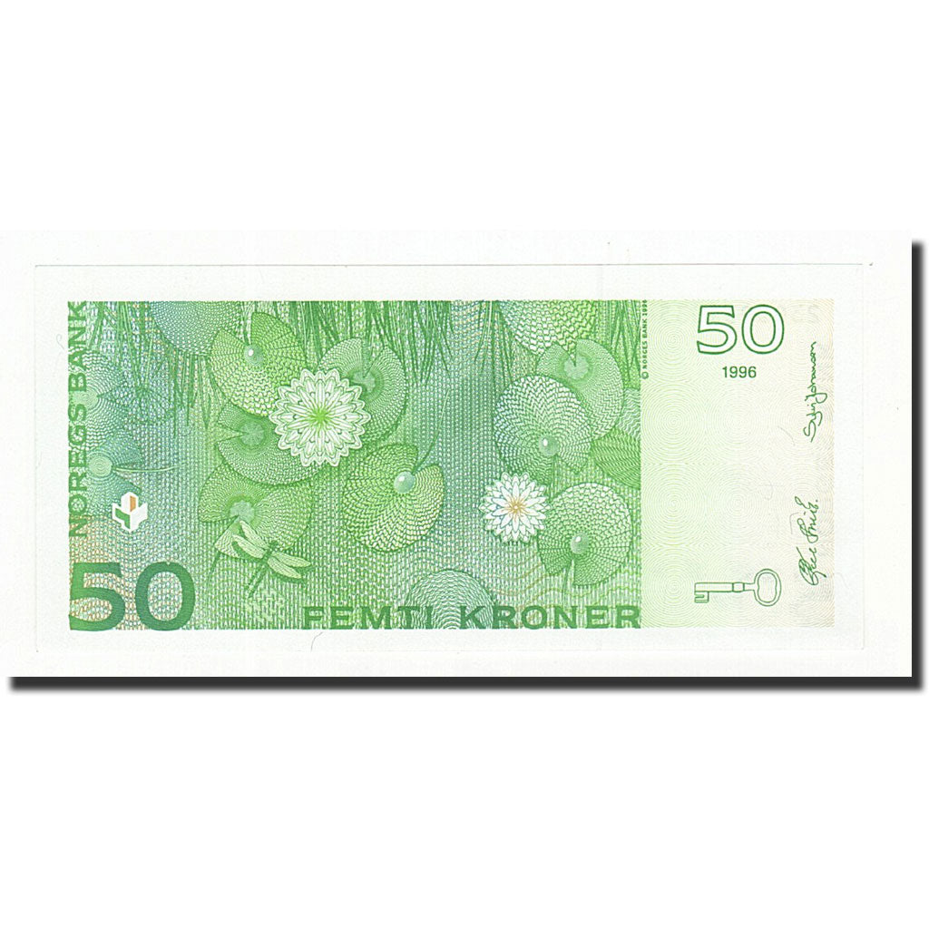 Norwegen, 50 Kroner, 1996, KM:46a, UNZ