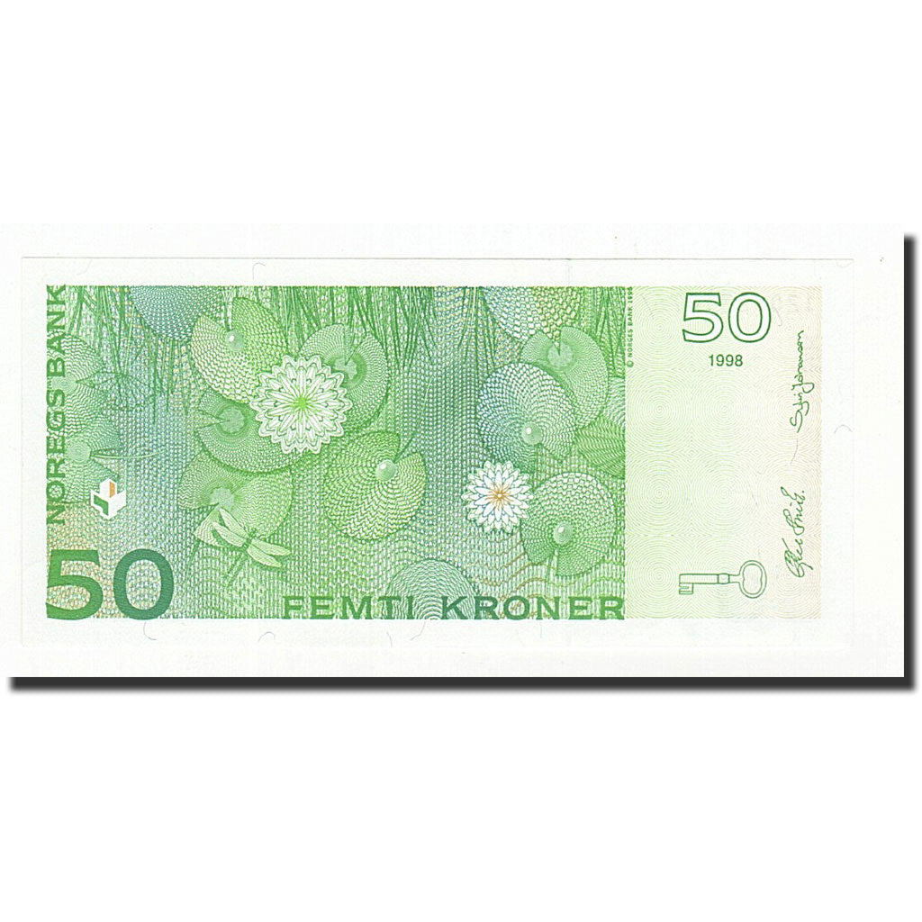 Norwegen, 50 Kroner, 1998, KM:46a, UNZ