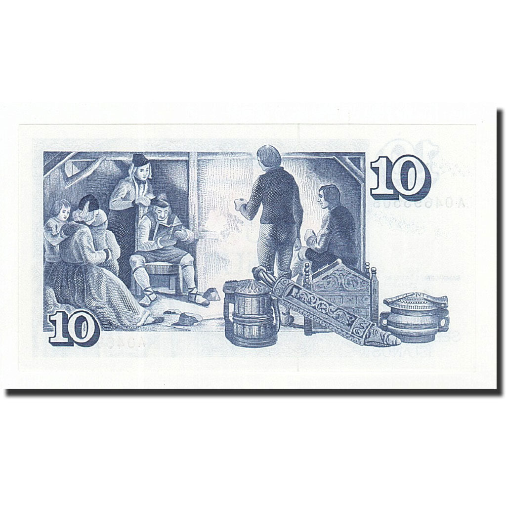 Geldschein, Iceland, 10 Kronur, 1961-03-29, KM:48a, UNZ