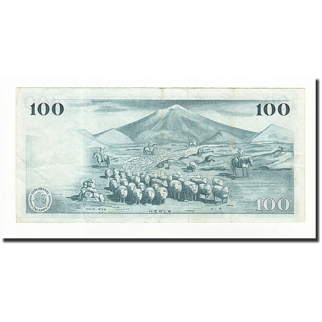 Banconote, Islanda, 100 Kronur, KM:44a, 1961-03-29, SPL