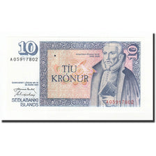 Biljet, IJsland, 10 Kronur, 1961-03-29, KM:48a, NIEUW
