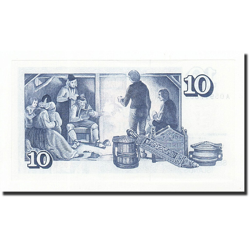 Banconote, Islanda, 10 Kronur, KM:48a, 1961-03-29, FDS