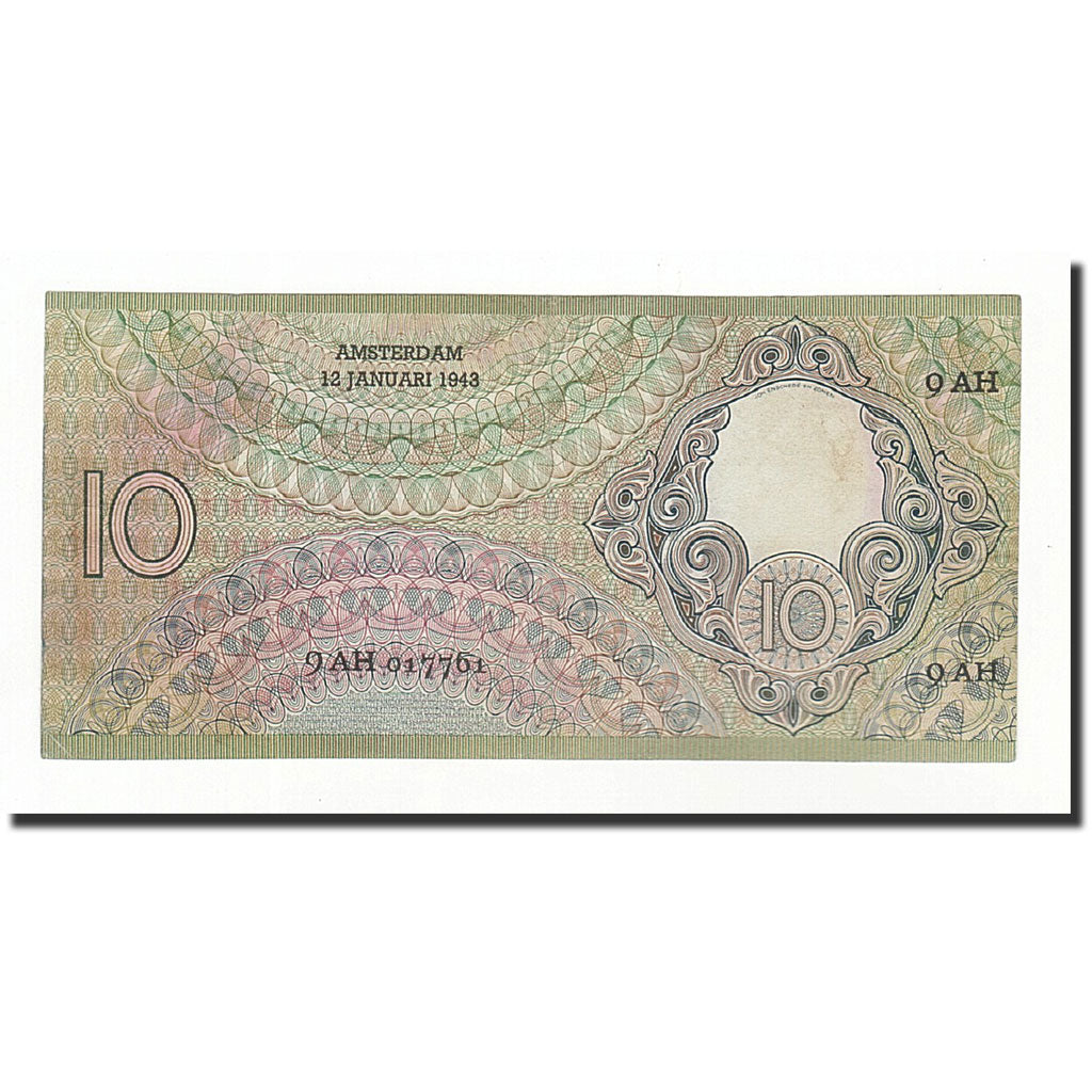 Niederlande, 10 Gulden, KM:59, 1943-01-12, VZ+
