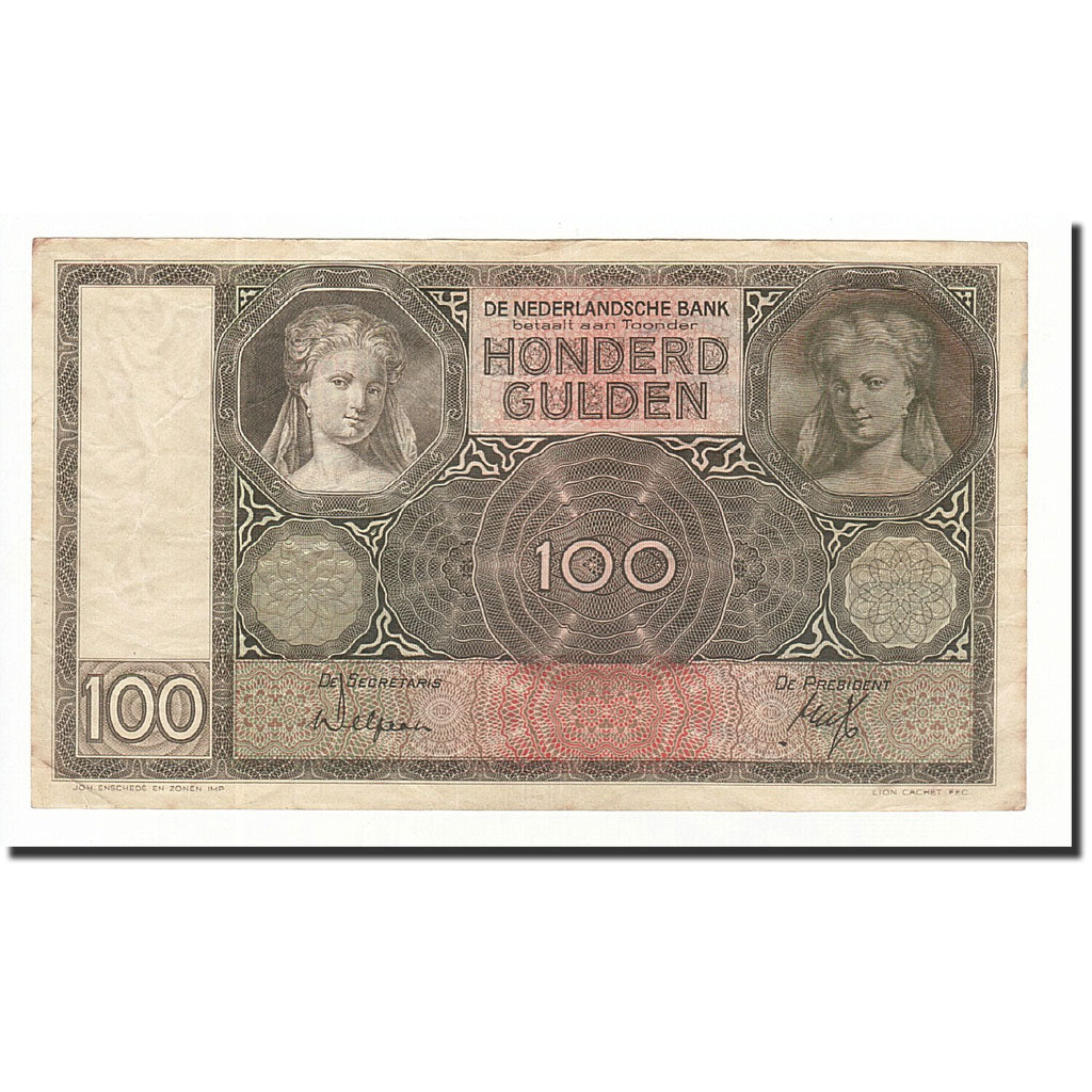Geldschein, Niederlande, 100 Gulden, 1932-06-03, KM:51a, SS