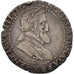 France, Henri IV, Demi Franc, 1594, Rouen, EF(40-45), Silver, Sombart:4808