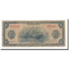 Billet, Netherlands Antilles, 2 1/2 Gulden, 1964, KM:A1b, B+