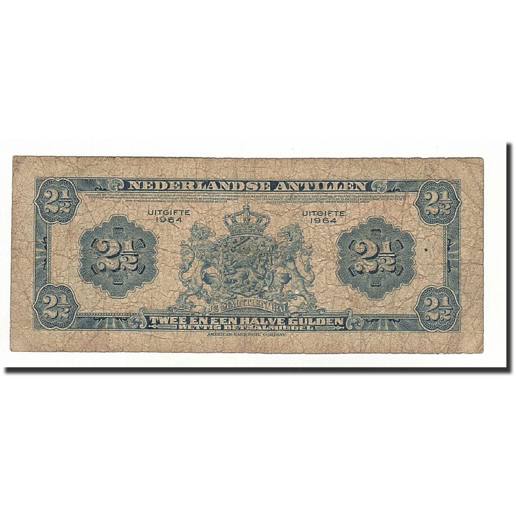 Billete, 2 1/2 Gulden, 1964, Antillas holandesas, KM:A1b, RC+