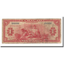 Curacao, 1 Gulden, 1942, KM:35a, B+