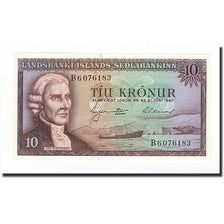 Banknote, Iceland, 10 Kronur, 1957, Undated, KM:38b, UNC(65-70)