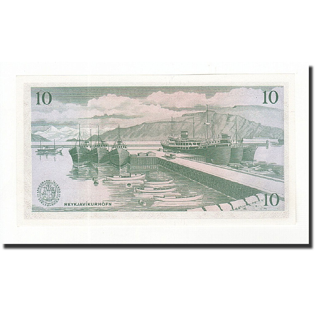 Banknote, Iceland, 10 Kronur, 1957, Undated, KM:38b, UNC(65-70)