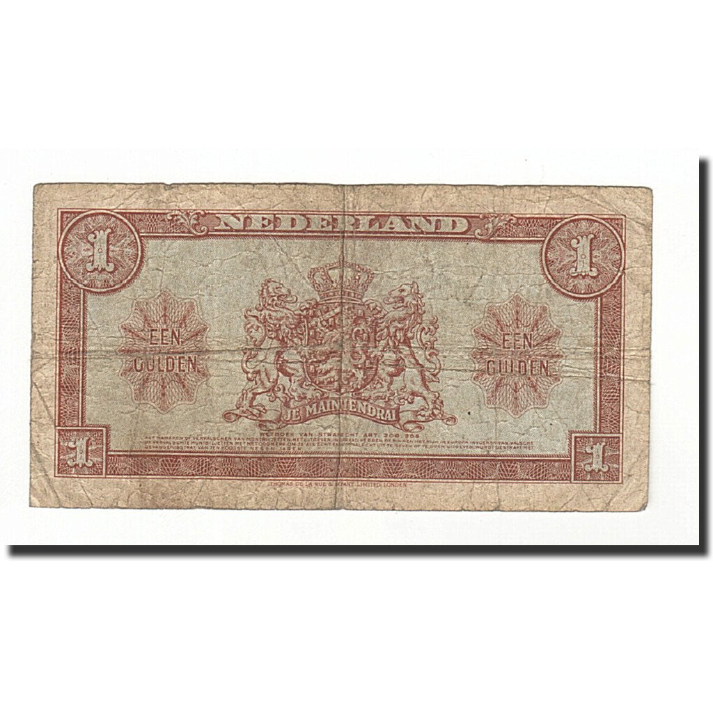 Niederlande, 1 Gulden, KM:64a, 1943-02-04, SGE