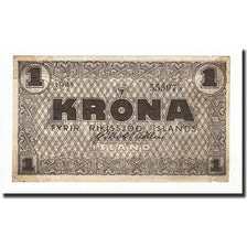 Iceland, 1 Krona, 1941, KM:22e, SS