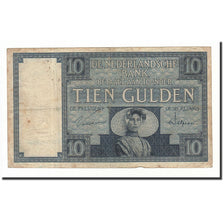 Paesi Bassi, 10 Gulden, KM:43c, 1931-04-09, MB
