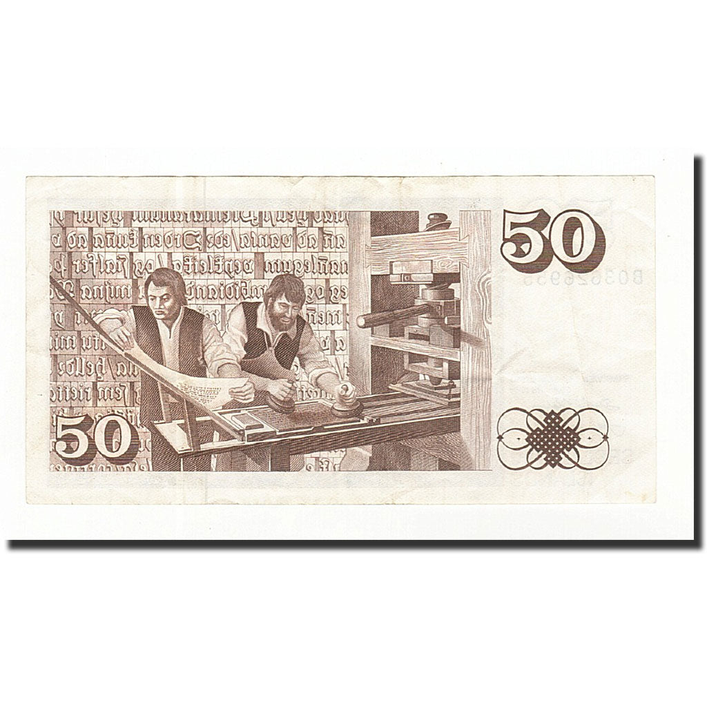 Islanda, 50 Kronur, KM:49a, 1961-03-29, BB