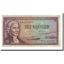 Banknote, Iceland, 10 Kronur, 1961-03-29, KM:42, VF(20-25)