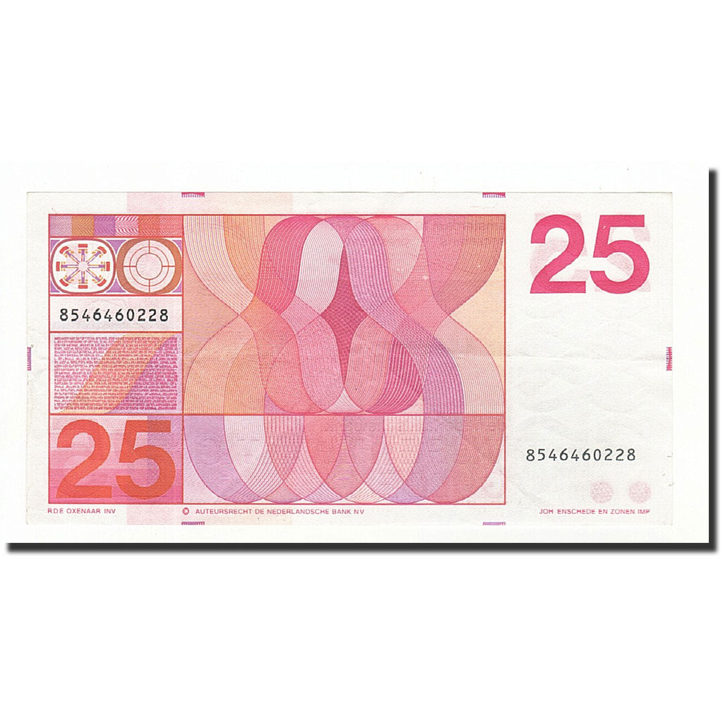 Paesi Bassi, 25 Gulden, KM:92a, 1971-02-10, BB+