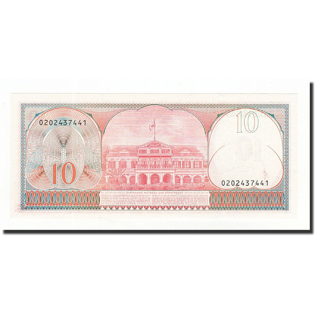 Surinam, 10 Gulden, 1982-04-01, KM:126, UNC(65-70)