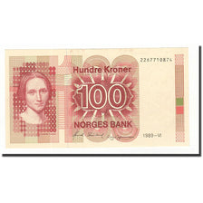 Billete, 100 Kroner, 1989, Noruega, KM:43d, SC