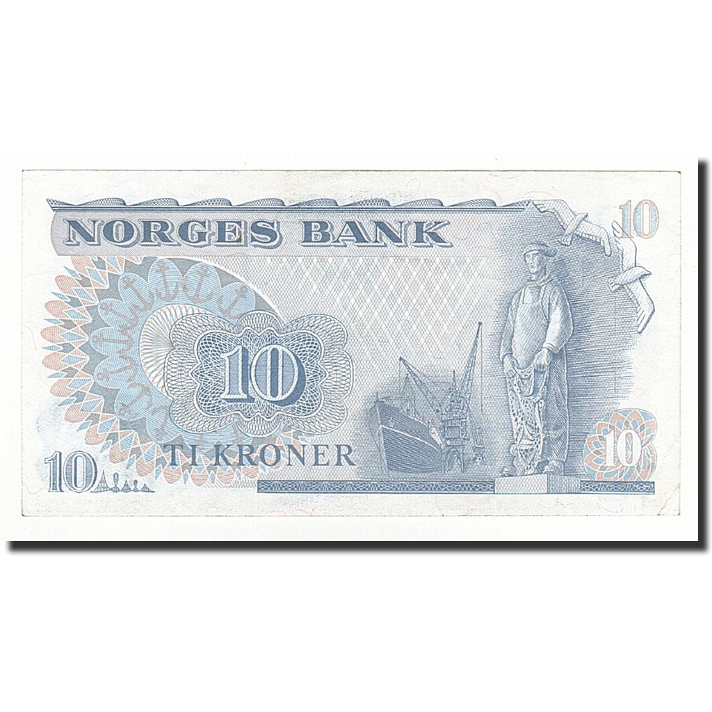 Norwegen, 10 Kroner, 1979, KM:36c, UNZ-