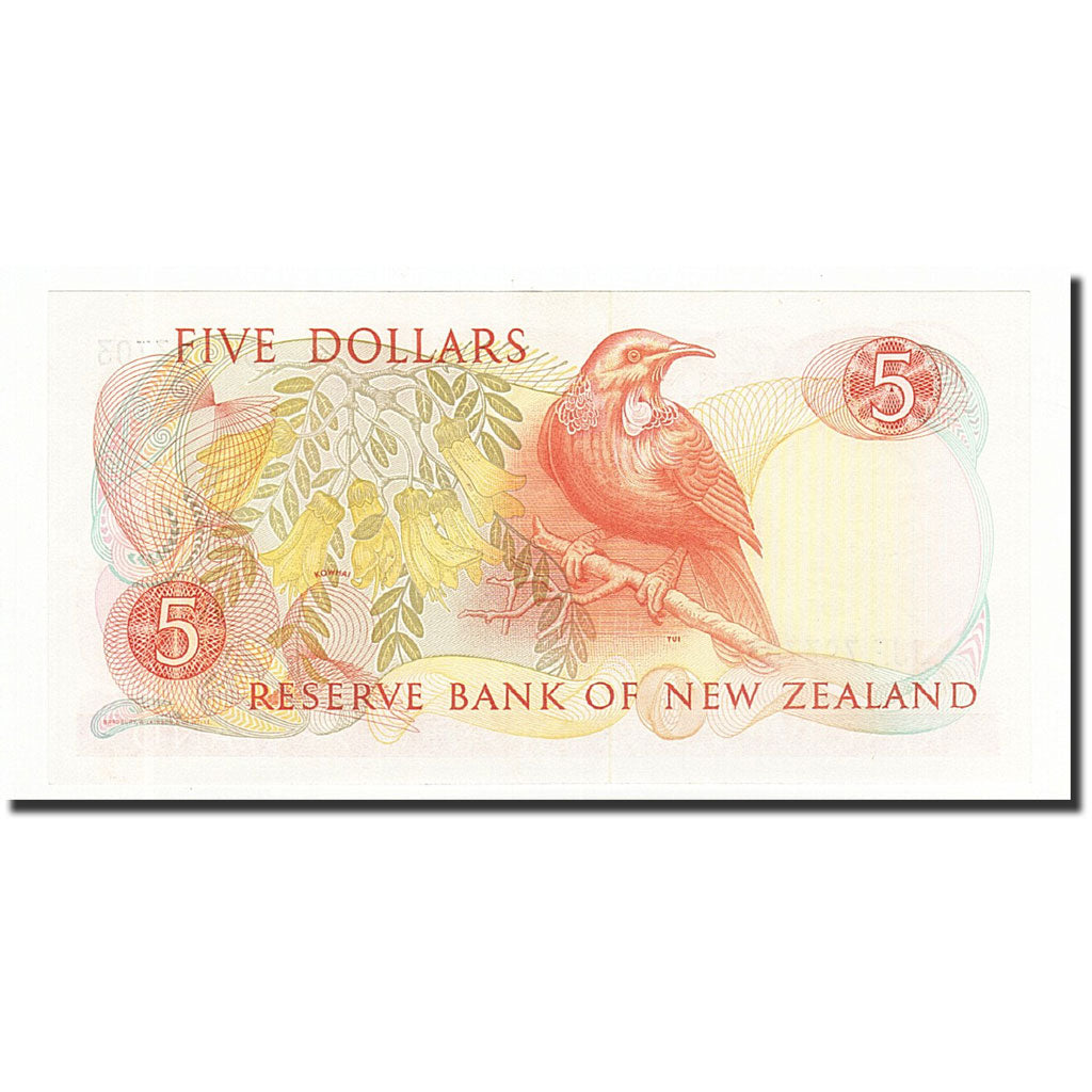 Nuova Zelanda, 5 Dollars, 1985-1989, KM:171b, SPL+