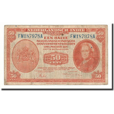 INDIE OLANDESI, 50 Cents, KM:110a, 1943-03-02, MB