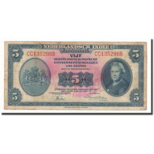 Netherlands Indies, 5 Gulden, KM:113a, 1943-03-02, S+