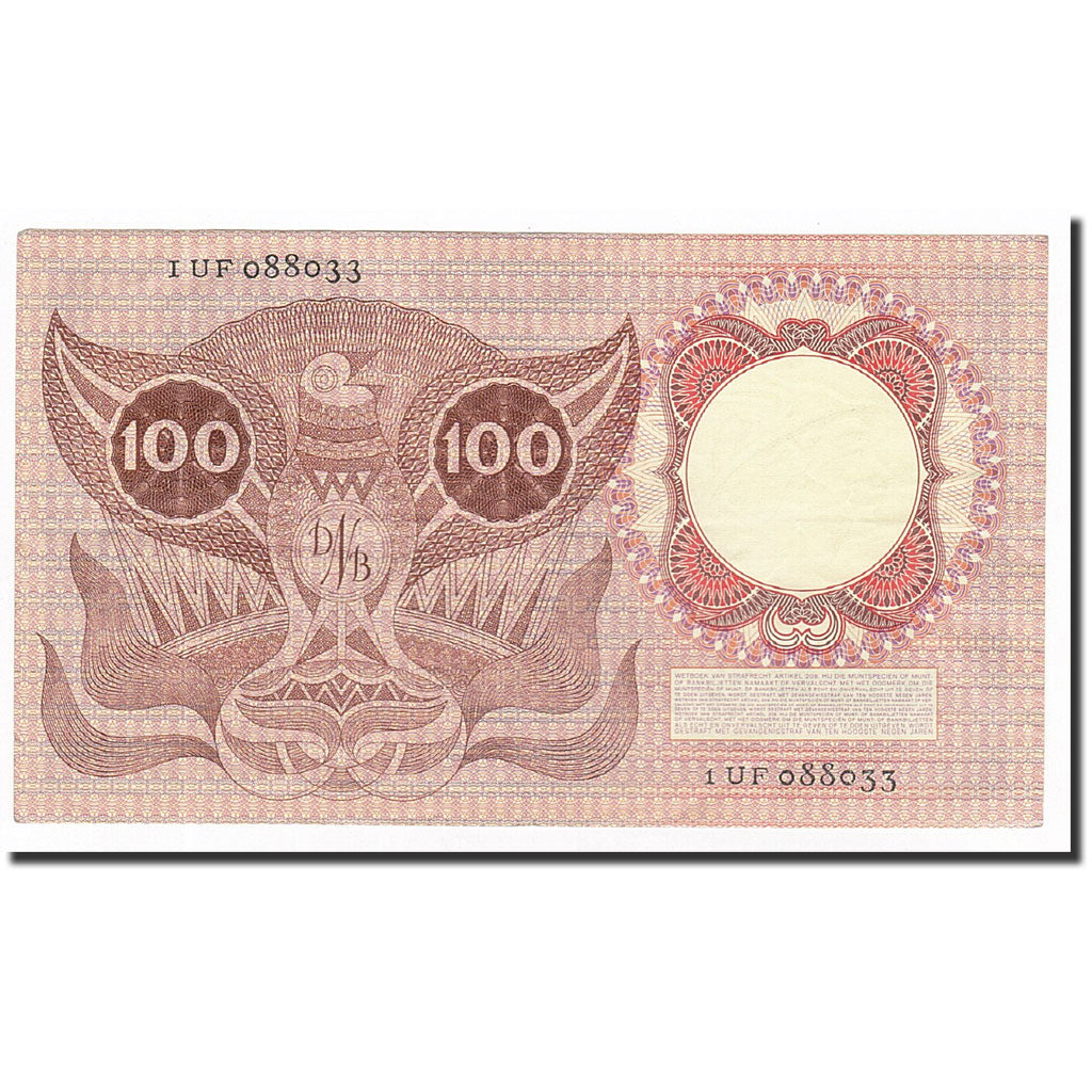 Banconote, Paesi Bassi, 100 Gulden, KM:88, 1953-02-02, BB+