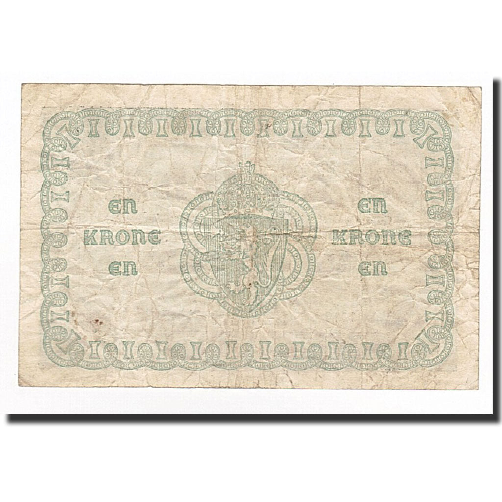 Banconote, Norvegia, 1 Krone, 1917, KM:13a, BB
