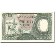 Banconote, Indonesia, 10,000 Rupiah, 1964, KM:100, Undated, SPL