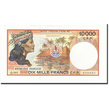 French Pacific Territories, 10,000 Francs, 1985-1996, KM:4b, NEUF