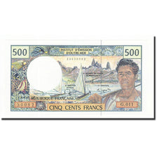 French Pacific Territories, 500 Francs, 1985-1996, KM:1b, UNZ