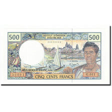 French Pacific Territories, 500 Francs, 1985-1996, KM:1b, NEUF