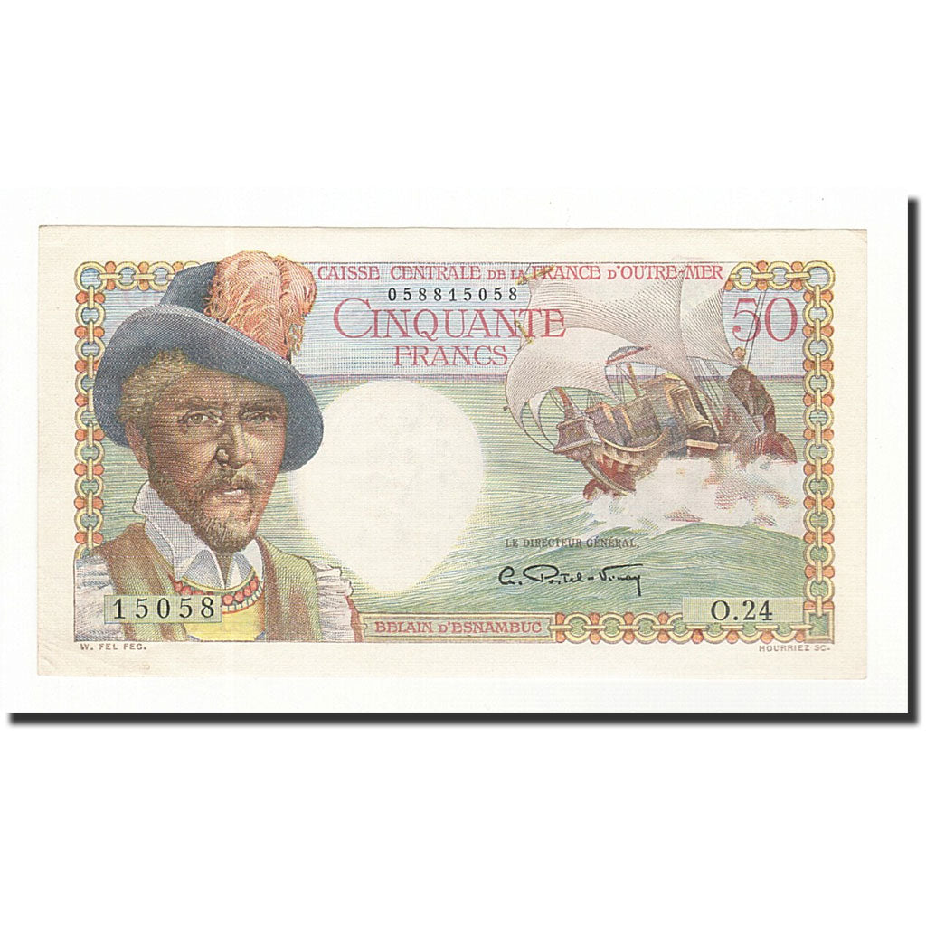 Billet, Afrique-Équatoriale française, 50 Francs, 1947-1952, Undated (1947)