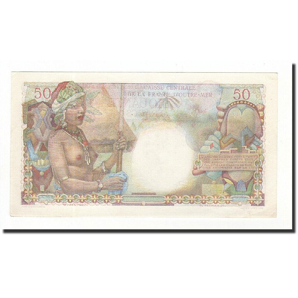 Billet, Afrique-Équatoriale française, 50 Francs, 1947-1952, Undated (1947)