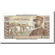 St. Pierre und Miquelon, 20 Francs, 1950, KM:24, Undated (1950-1960), UNZ