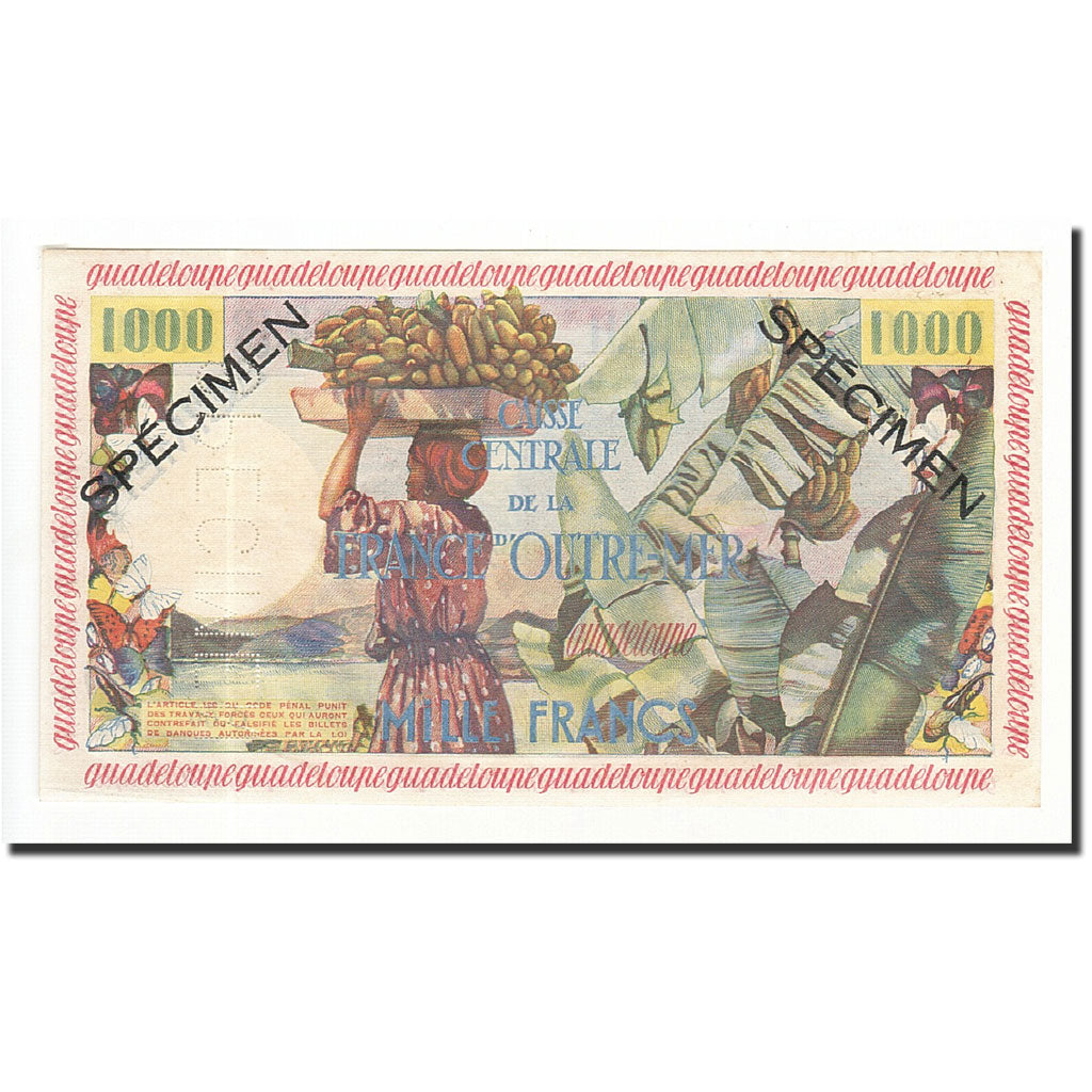 Banconote, Guadalupe, 1000 Francs, 1960, SPL, KM:39s