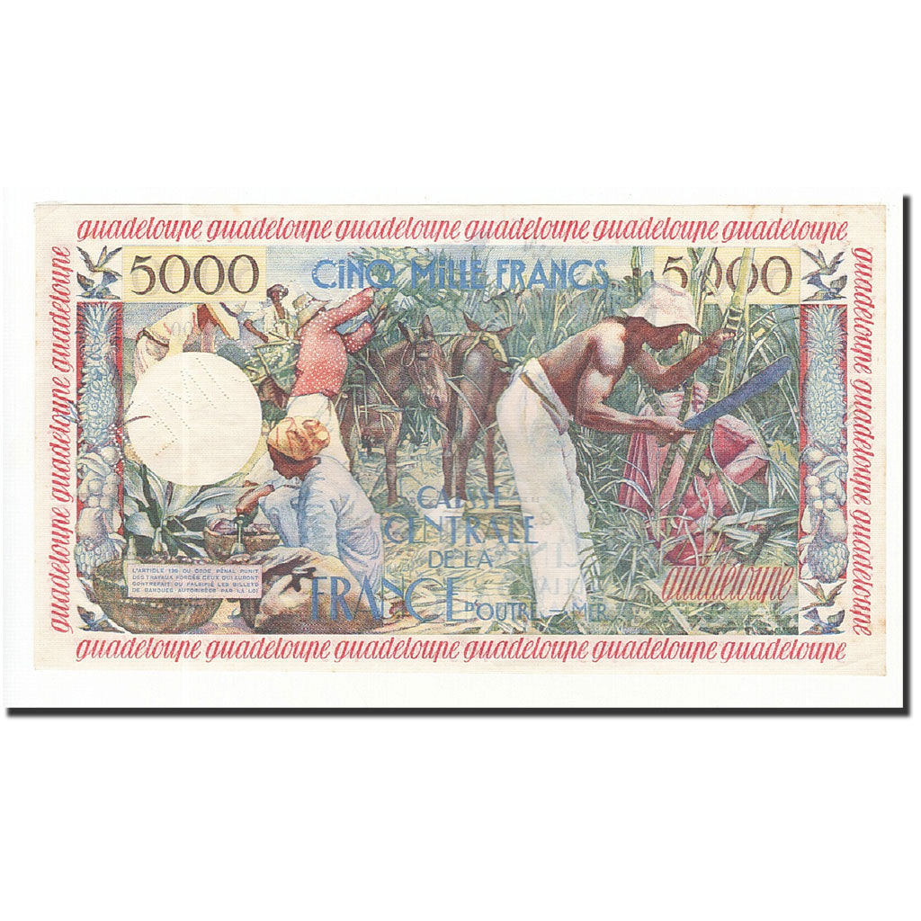 Guadeloupe, 5000 Francs, 1960, KM:40s, UNZ-