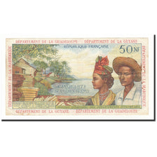 French Antilles, 50 Nouveaux Francs, 1963, KM:6a, VF(30-35)