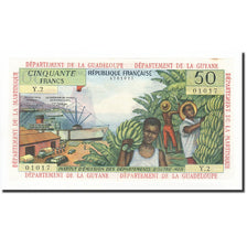 French Antilles, 50 Francs, 1964, KM:9b, UNZ-