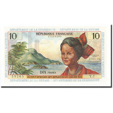 French Antilles, 10 Francs, Undated (1964), KM:8b, NEUF