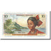 French Antilles, 10 Francs, Undated (1964), KM:8b, NEUF