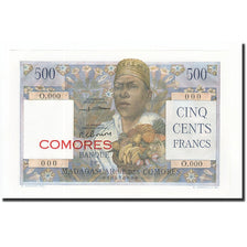 Comoras, 500 Francs, 1963, KM:4b, SC+