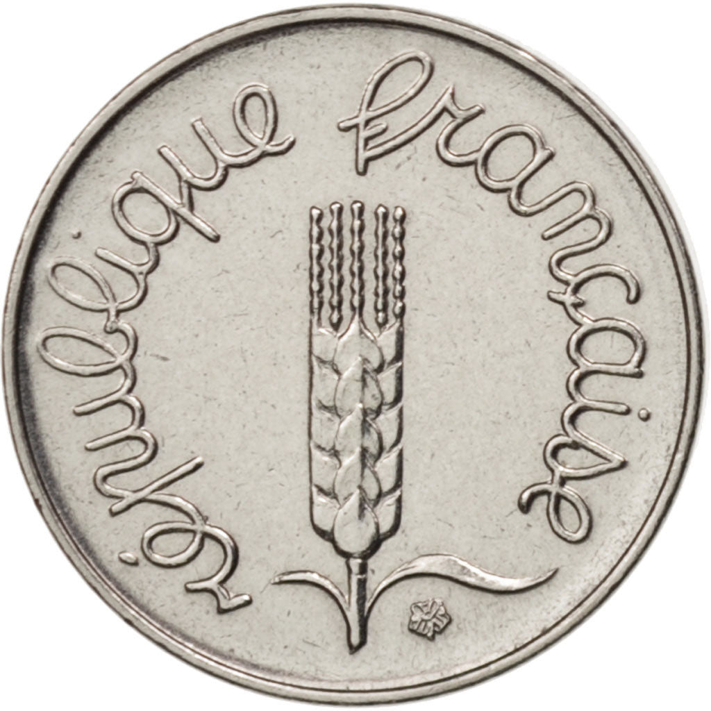 France, Épi, Centime, 1971, Paris, AU(55-58), Stainless Steel, KM:928, Gadoury91