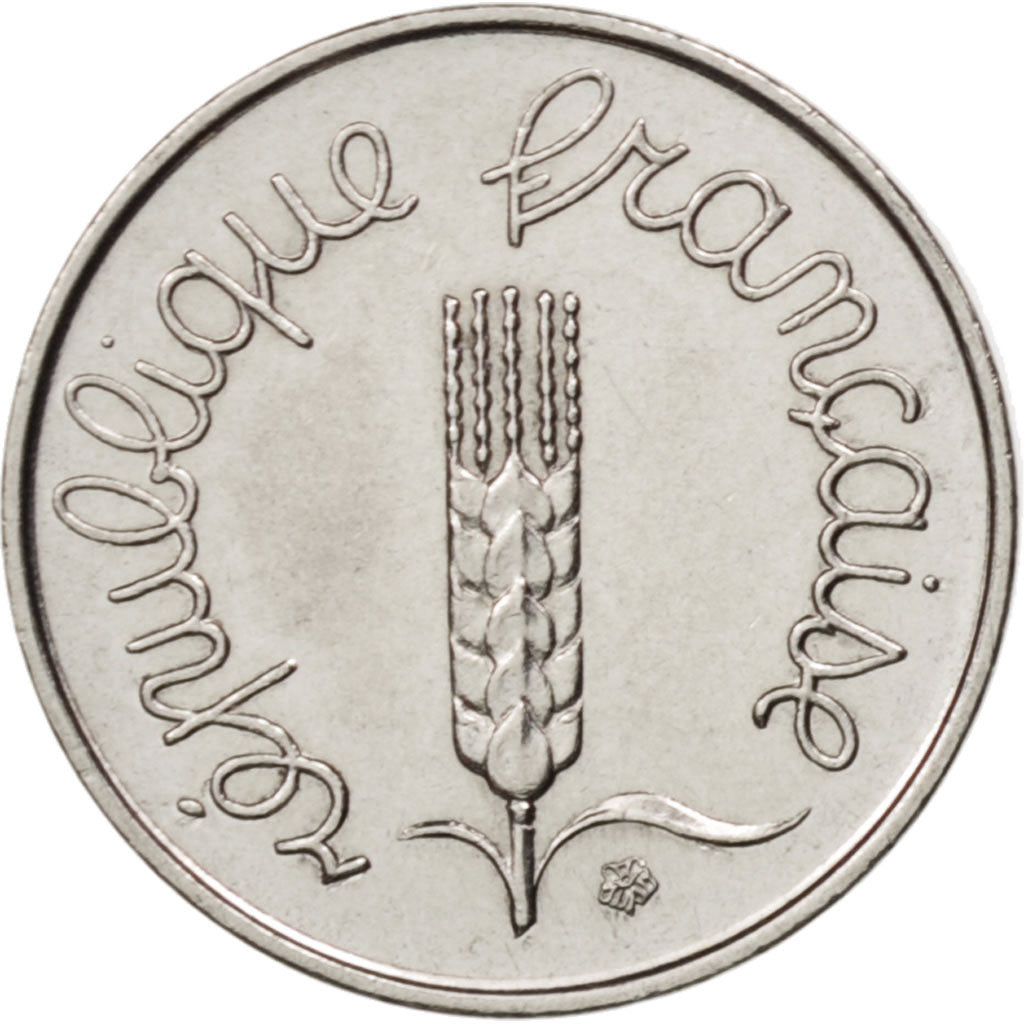France, Épi, Centime, 1972, Paris, AU(55-58), Stainless Steel, KM:928, Gadoury91