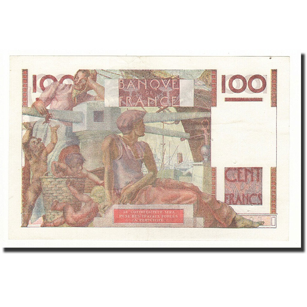 Banknote, France, 100 Francs, 1946, 1946-01-17, AU(50-53), Fayette:28.2, KM:128a