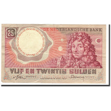 Billete, 25 Gulden, 1955, Países Bajos, KM:87, 1955-04-10, BC+