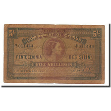 Zypern, 5 Shillings, KM:30, 1952-09-01, S+