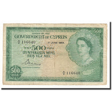 Billet, Chypre, 500 Mils, 1955-01-06, KM:34a, TB