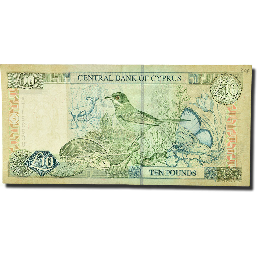 Banknote, Cyprus, 10 Pounds, 2001-02-01, KM:62c, UNC(60-62)